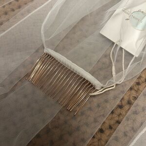 NWT Bridal Veil! Light Ivory - 36 inch - 1 Tier - Pencil Edge